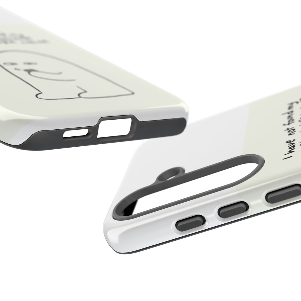 Funny Phone Case - "I Have Not Found My Calling in Life Because I Hate When People Call Me" Cartoon Ghost